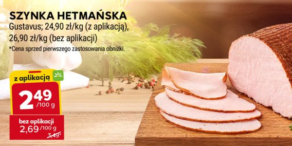 Stokrotka Supermarket: 2,49 zł za szynkę hetmańską 05.09.2024