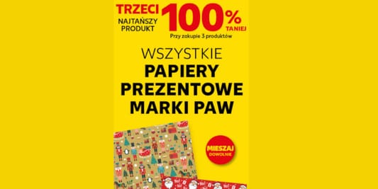Kaufland: -100% na wszystkie papiery prezentowe marki PAW 04.12.2025
