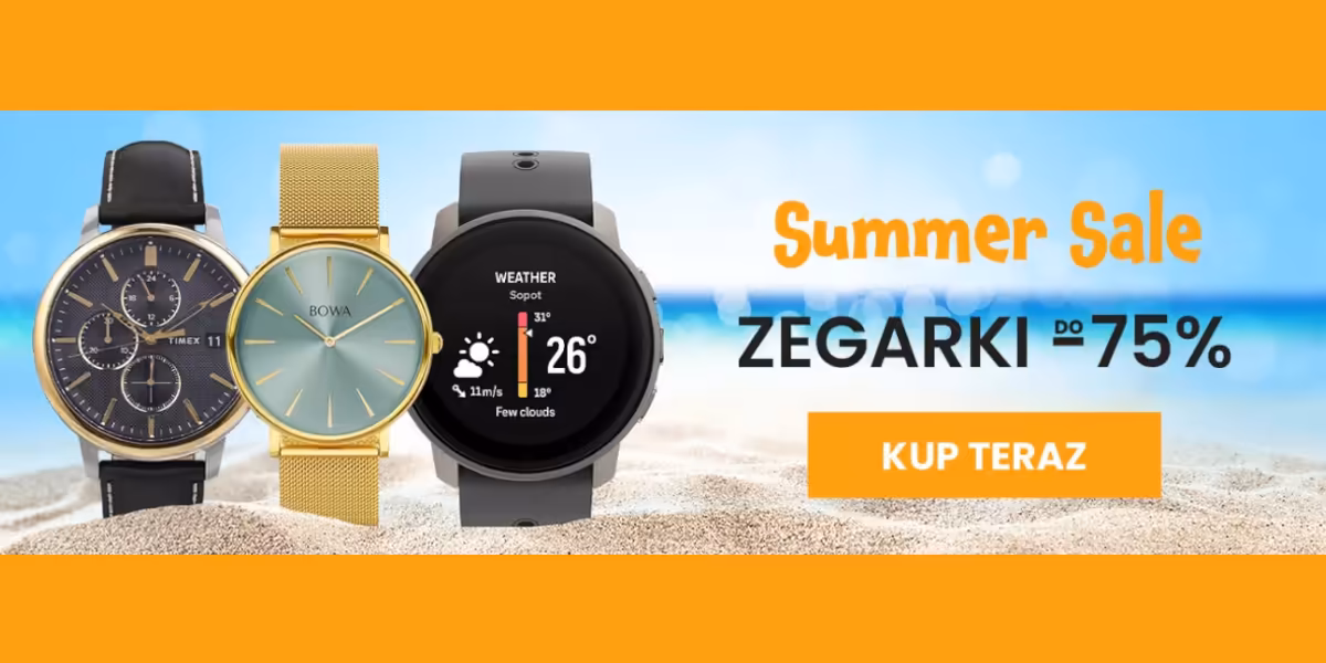 Zegarownia: Do -75% na Summer SALE
