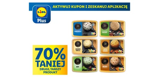 Lidl: KUPON -70% na wszystkie lody Bon Gelati 09.06.2025