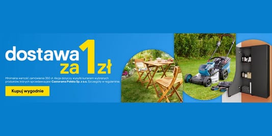 Castorama: 1 zł za dostawę przy zakupach za min. 350 zł 04.06.2025