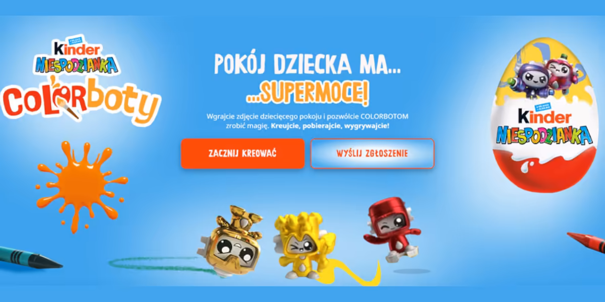 Loterie i Konkursy: Konkurs Kinder Niespodzianka Colorbots