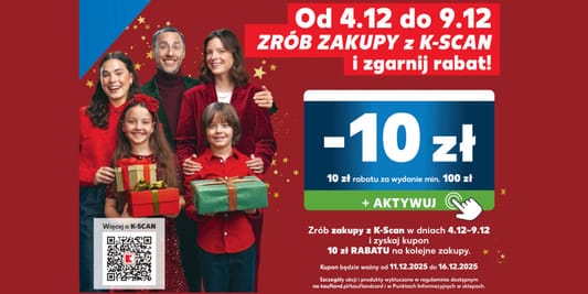 Kaufland: -10 zł na Twoje zakupy 04.12.2025