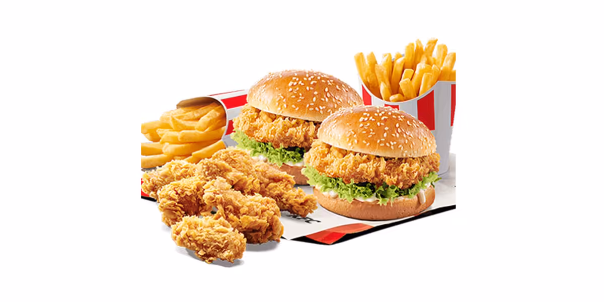 KFC: 49 zł za 2x Zinger + 6x Hot Wings + 2x Frytki