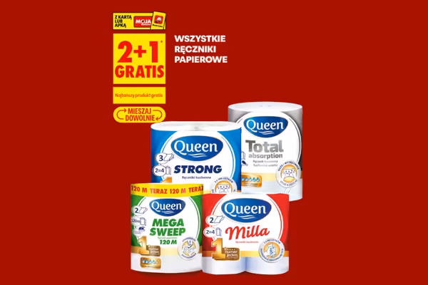 Biedronka: 2 + 1 GRATIS na wszystkie ręczniki papierowe