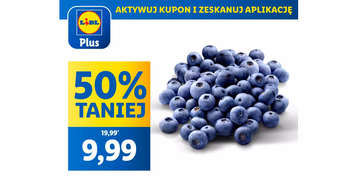Lidl: KUPON -50% na borówki amerykańskie