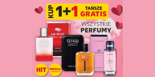 Kaufland: 1+1 GRATIS na wszystkie perfumy 10.02.2026