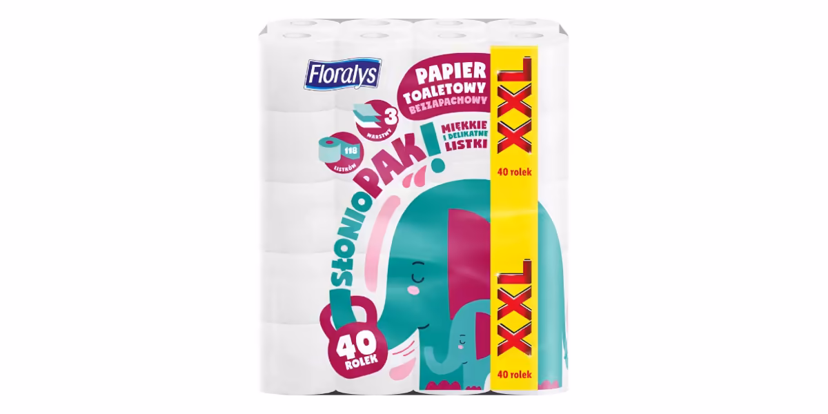 Lidl: 24,99 zł za FLORALYS papier toaletowy 40 rolek