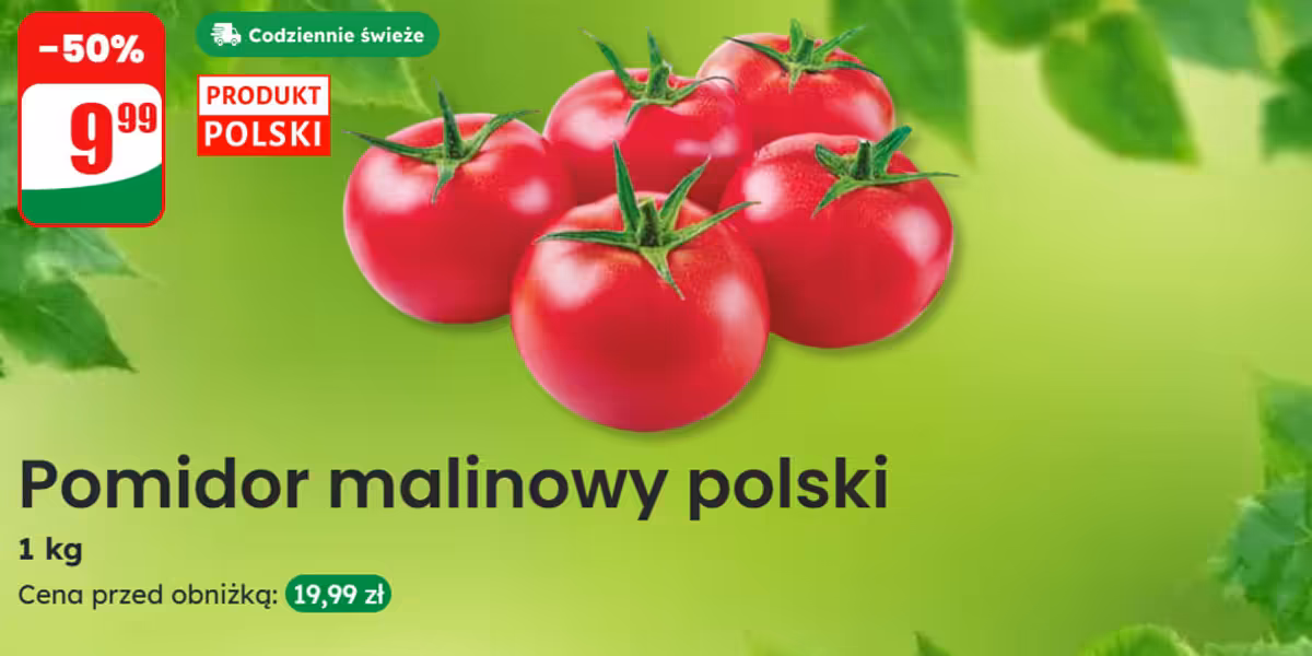 Dino: -50% na pomidory malinowe