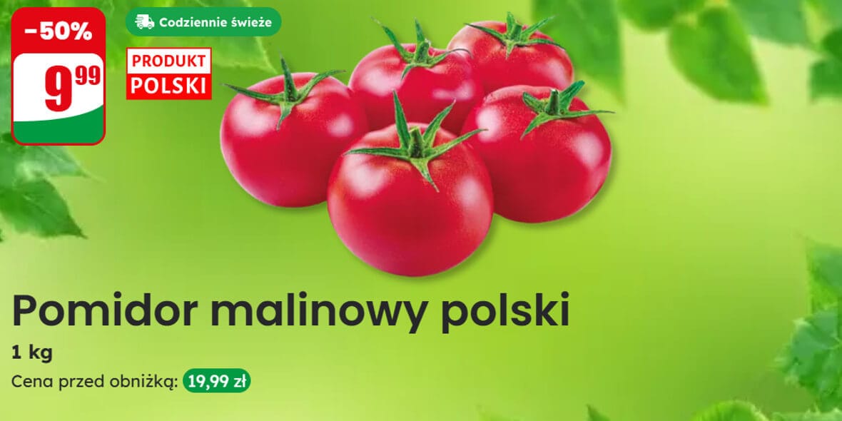 Dino: -50% na pomidory malinowe 02.05.2025