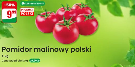 Dino: -50% na pomidory malinowe 02.05.2025