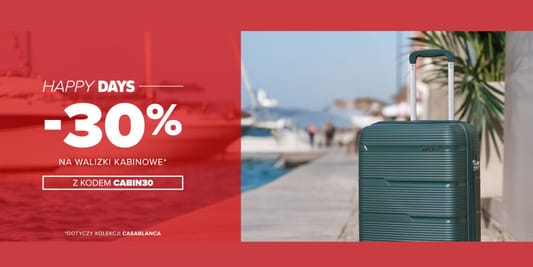Puccini: KOD rabatowy -30% na walizki kabinowe 11.06.2025