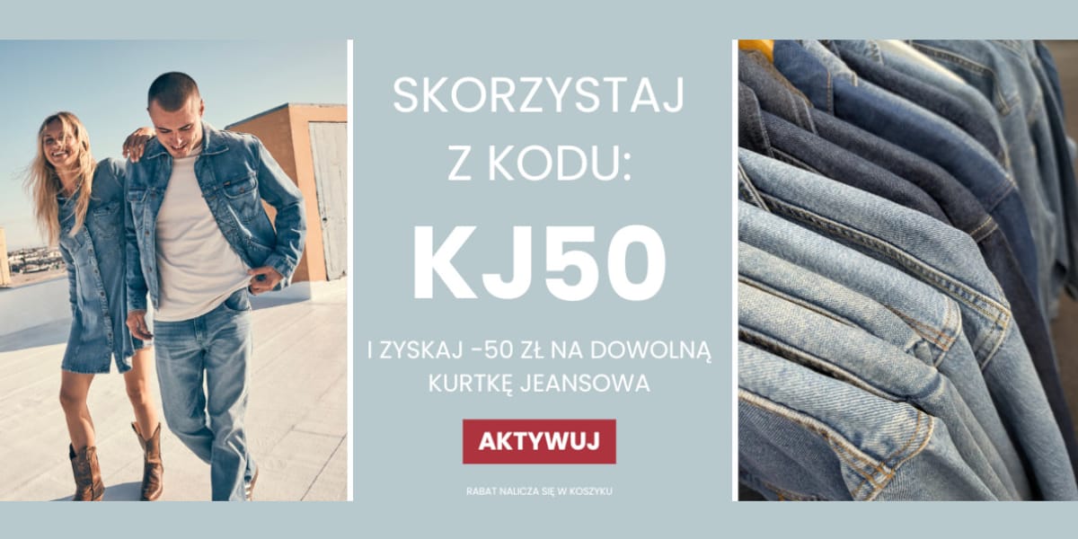 YouNeedIt: KOD rabatowy -50 zł na kurtki jeansowe