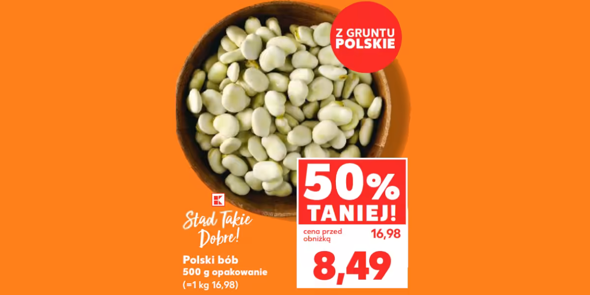 Kaufland: -50% na polski bób