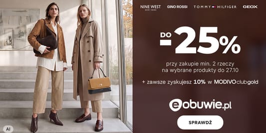 eobuwie.pl: KOD rabatowy Do -25% na wybrane produkty 21.10.2026