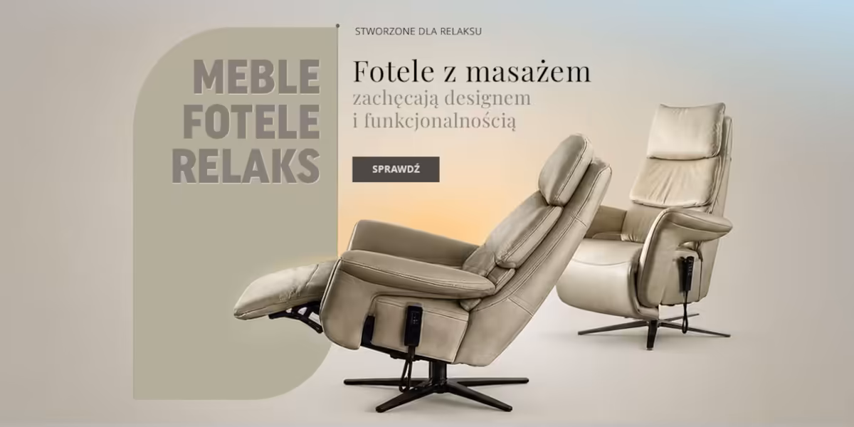 Witek.pl: Do -20% na fotele z masażem