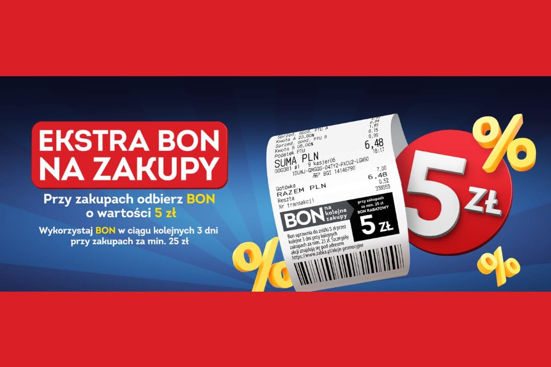 : BON 5 zł na kolejne zakupy