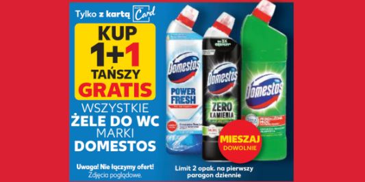 Kaufland: 1+1 GRATIS na wszystkie żele do WC marki Domestos 30.01.2025