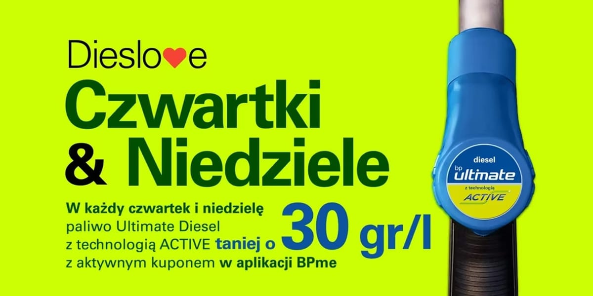 BP p.l.c.: -30 gr/l na paliwo Ultimate Diesel
