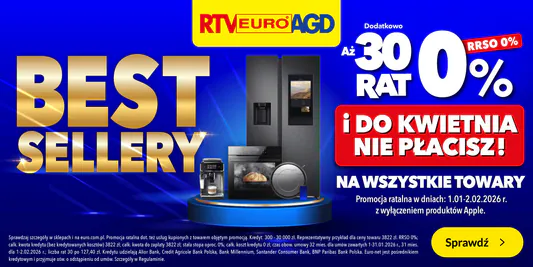 RTV EURO AGD:  Bestsellery w niższych cenach! 13.01.2026