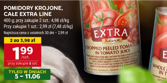 Stokrotka Supermarket: 1,99 zł za pomidory Extra Line 05.06.2025