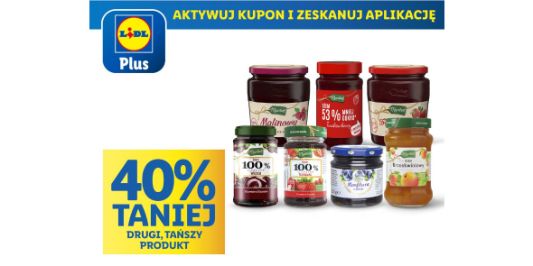 Lidl: KUPON -40% na dżemy i konfitury 21.10.2024