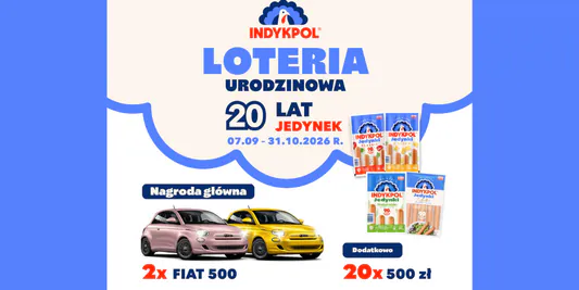 Loterie i Konkursy:  Loteria urodzinowa - 20 lat Jedynek 15.09.2026