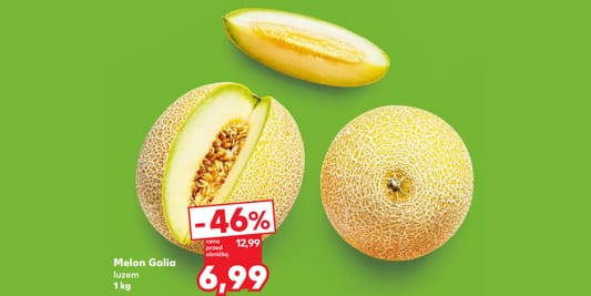 Kaufland: -46% na melon Galia 12.06.2025