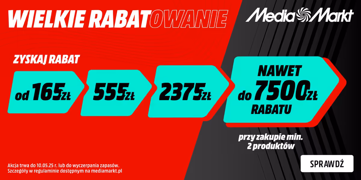 Media Markt: Do -7500 zł przy zakupie min. 2 produktów