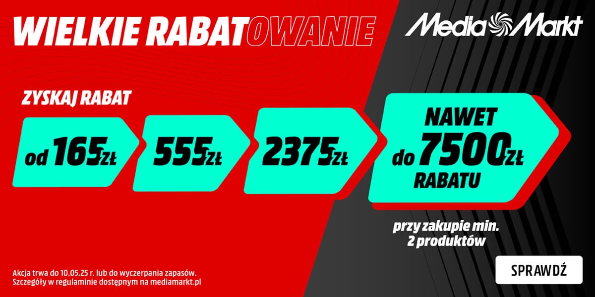 Media Markt: Do -7500 zł przy zakupie min. 2 produktów
