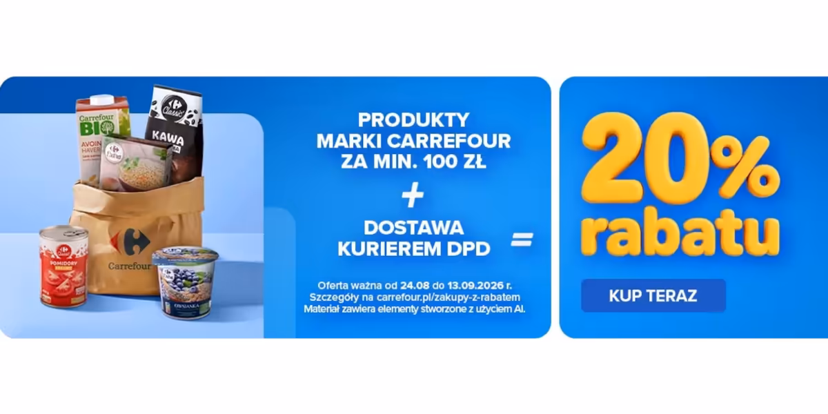 Carrefour: -20% na Twoje zakupy