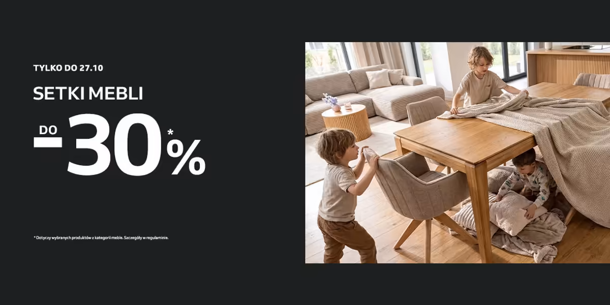 Komfort: Do -30% na setki mebli