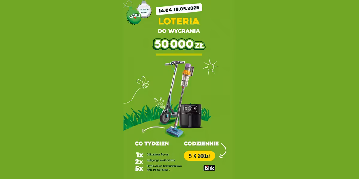 Loterie i Konkursy: Loteria Tymbark zasmakuj wiosny