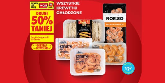 Biedronka: -50% na wszystkie krewetki chłodzone 15.10.2026