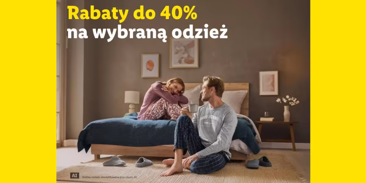 Lidl: ONLINE Do -40% na wybraną odzież