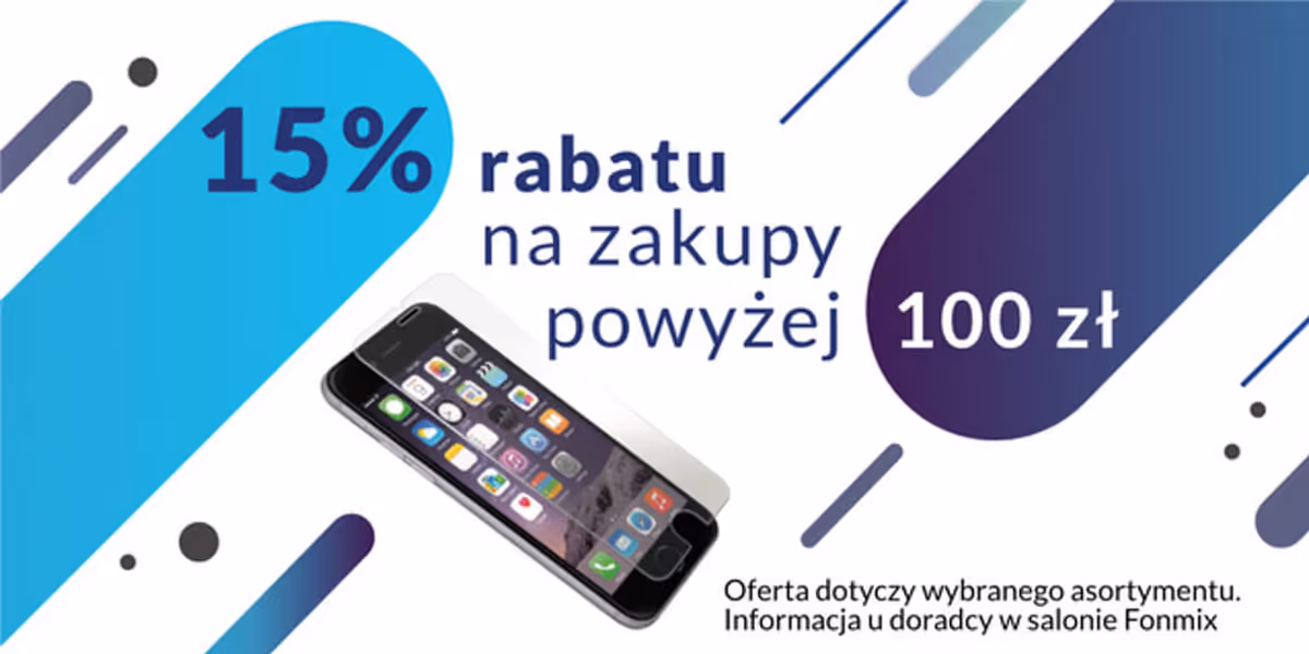 Fonmix: -15% na wybrane produkty powyżej 100 zł w Fonmix