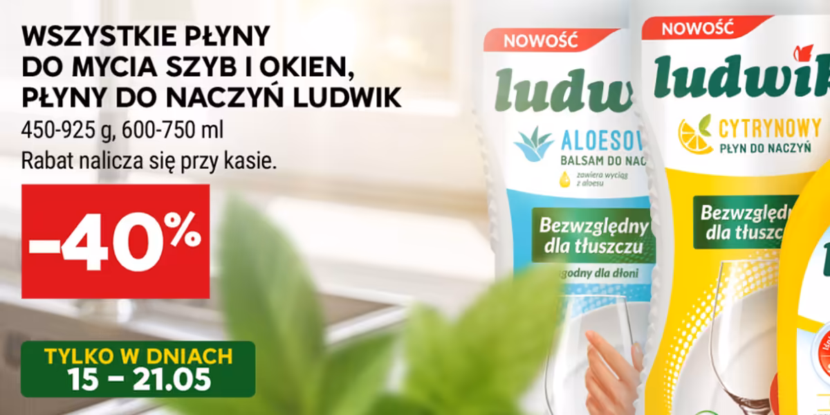 Stokrotka Supermarket: -40% na produkty Ludwik