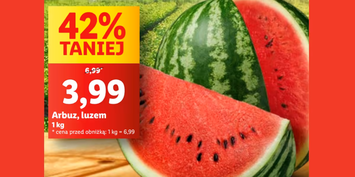 Lidl: -42% na arbuza