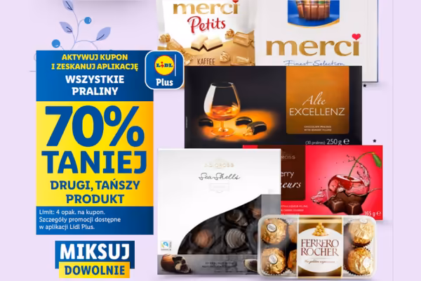 : KUPON -70% na wszystkie praliny