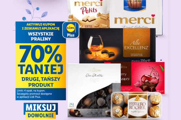 : KUPON -70% na wszystkie praliny