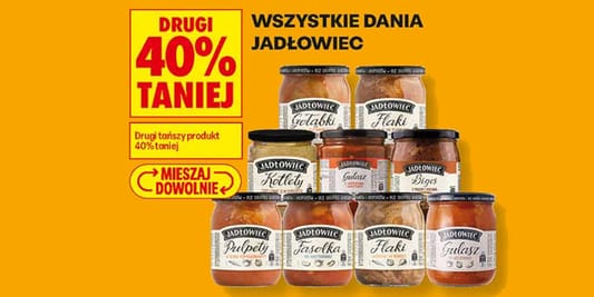 Biedronka: -40% na wszystkie dania Jadłowiec 14.10.2026