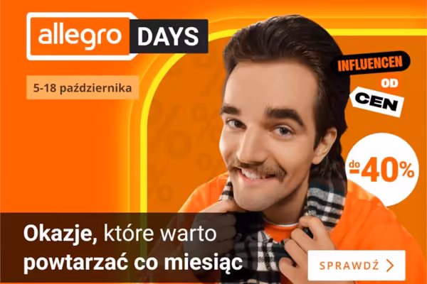 Allegro: Do -40% na Allegro Days