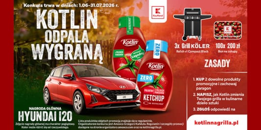 Kaufland: Konkurs Kotlin odpala wygraną 02.06.2026