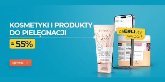 ERLI.pl: Do -55% na kosmetyki i produkty do pielęgnacji 27.05.2025
