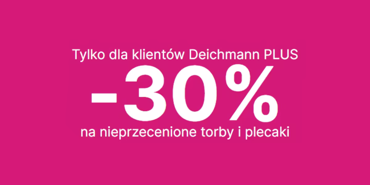 Deichmann: -30% na nieprzecenione torby i plecaki