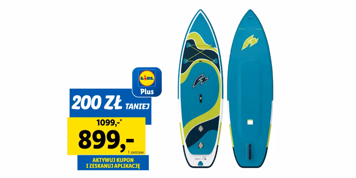 Lidl: KUPON -200 zł na deskę SUP