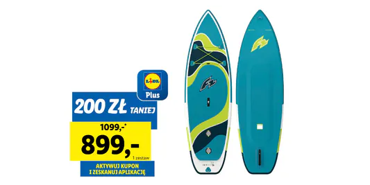 Lidl: KUPON -200 zł na deskę SUP 16.06.2025