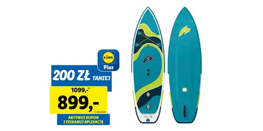 Lidl: KUPON -200 zł na deskę SUP 16.06.2025