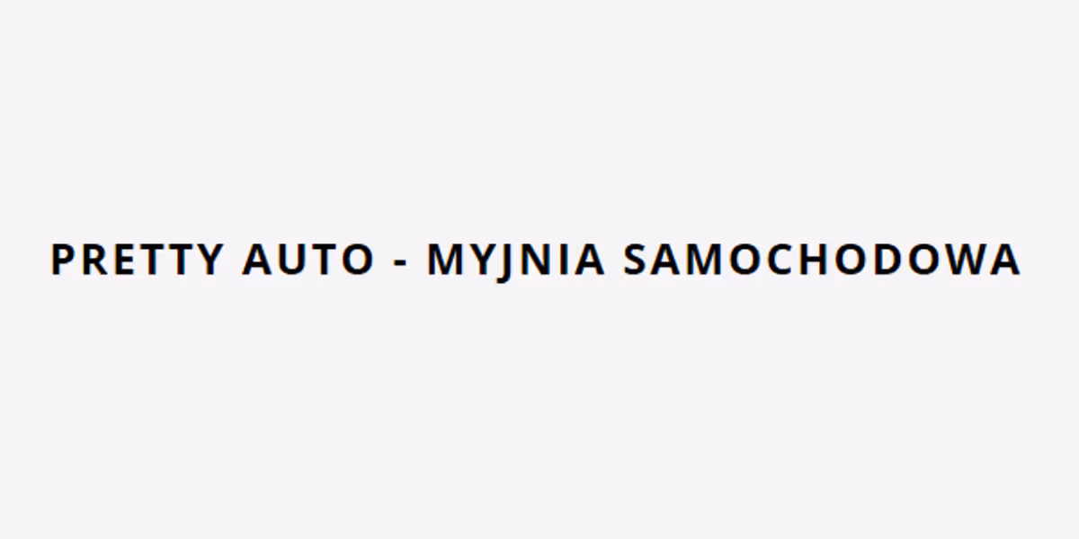PRETTY AUTO - MYJNIA SAMOCHODOWA: Gratis Hydrowosk