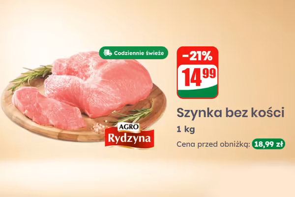 Dino: -21% na szynkę bez kości